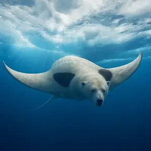 Manta ray + Polar bear